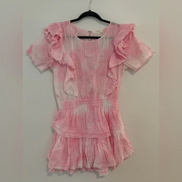 *LIKE NEW* LoveShackFancy Natasha Mini Dress - Pink - Picture 3 of 11